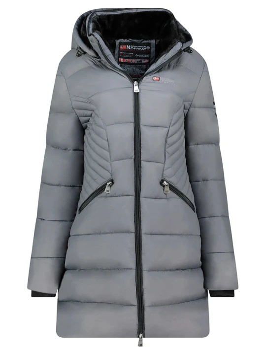 Zdjęcie produktu Geographical Norway Płaszcz zimowy "Bee" w kolorze szarym rozmiar: XXL