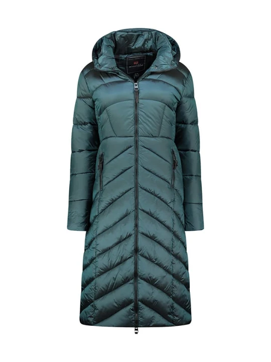 Zdjęcie produktu Geographical Norway Płaszcz zimowy "Blanche" w kolorze ciemnozielonym rozmiar: XL