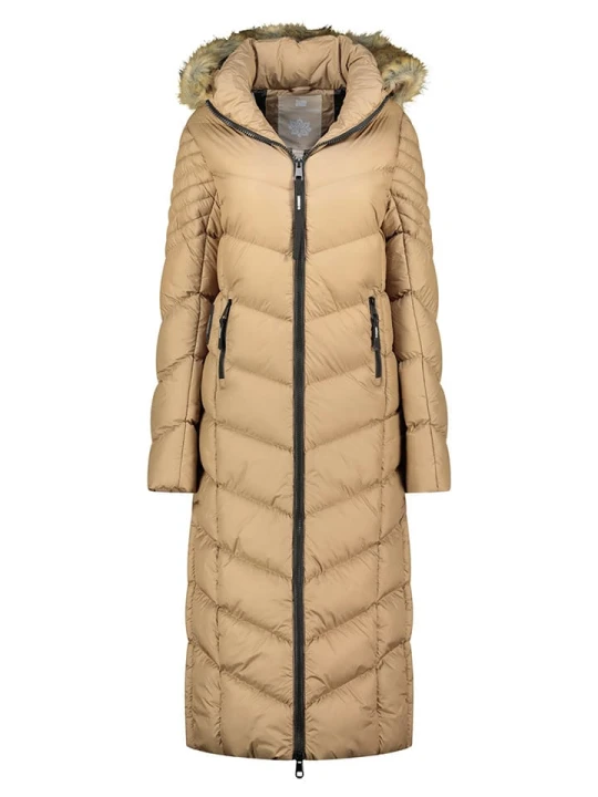 Zdjęcie produktu Geographical Norway Płaszcz zimowy "Capucine" w kolorze beżowym rozmiar: S