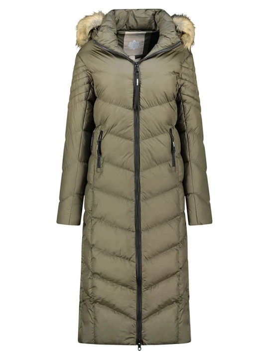 Zdjęcie produktu Geographical Norway Płaszcz zimowy "Capucine" w kolorze khaki rozmiar: S