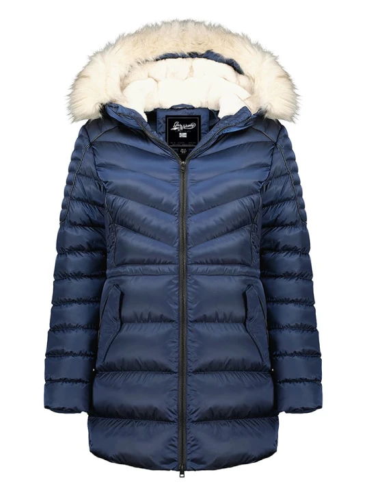 Zdjęcie produktu Geographical Norway Płaszcz zimowy "Destinee" w kolorze granatowym rozmiar: L