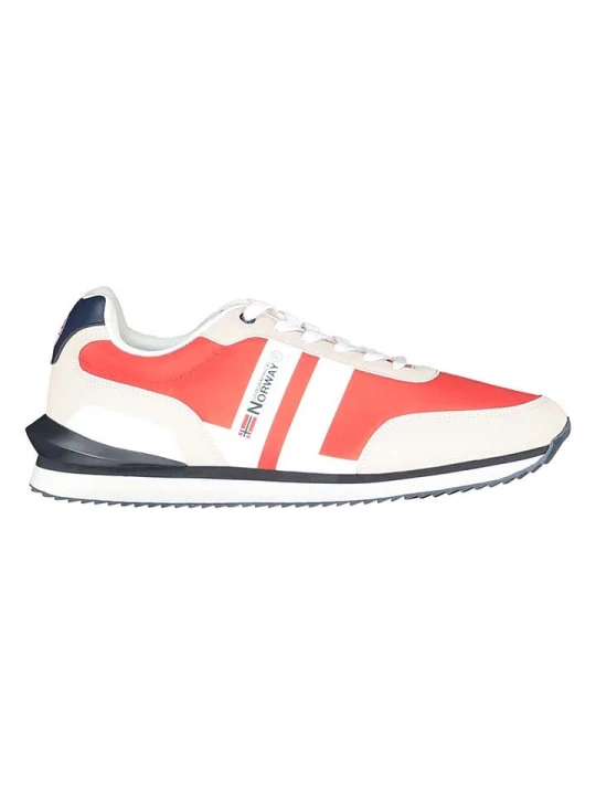 Zdjęcie produktu Geographical Norway Sneakersy "Orlando" w kolorze beżowo-czerwonym rozmiar: 41