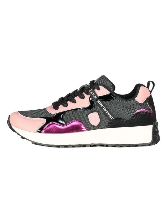 Zdjęcie produktu Geographical Norway Sneakersy "Osilver" w kolorze szaro-jasnoróżowym rozmiar: 38