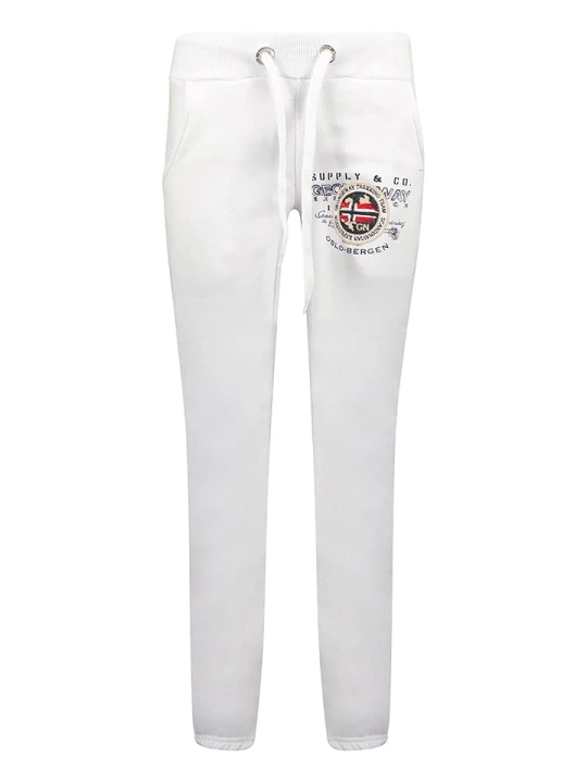 Zdjęcie produktu Geographical Norway Spodnie dresowe "Mirly" w kolorze białym rozmiar: XL