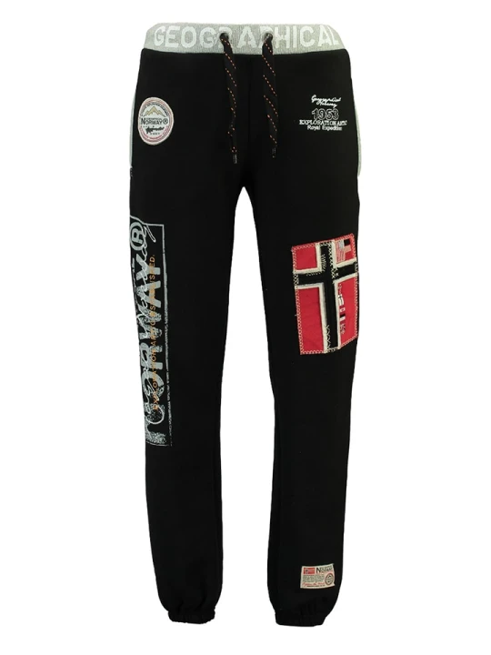 Zdjęcie produktu Geographical Norway Spodnie dresowe "Myer" w kolorze czarnym rozmiar: S