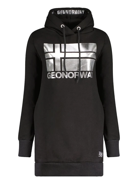 Zdjęcie produktu Geographical Norway Sukienka dresowa w kolorze czarnym rozmiar: S