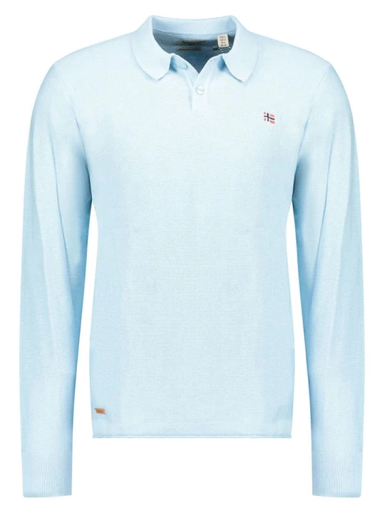 Zdjęcie produktu Geographical Norway Sweter "Fiji" w kolorze błękitnym rozmiar: XL