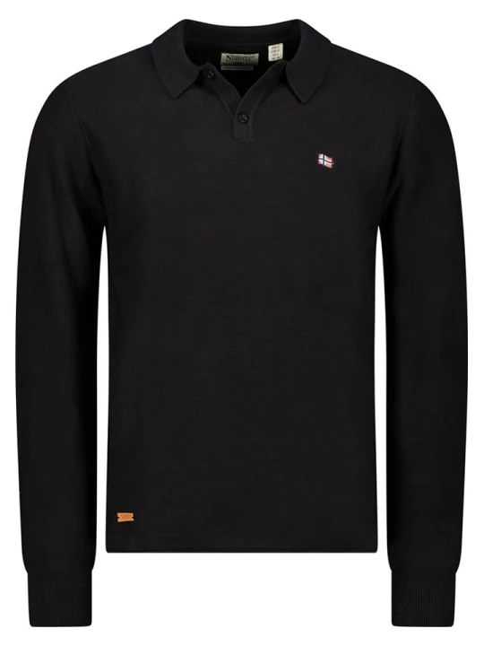 Zdjęcie produktu Geographical Norway Sweter "Fiji" w kolorze czarnym rozmiar: M