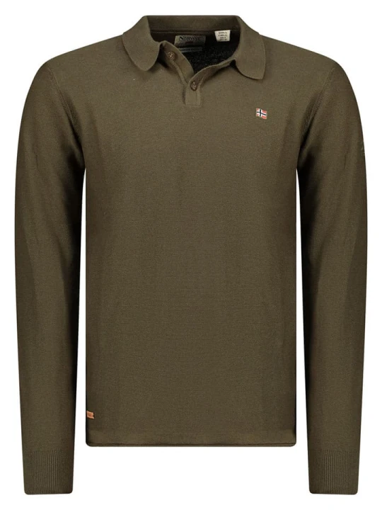 Zdjęcie produktu Geographical Norway Sweter "Fiji" w kolorze khaki rozmiar: XXL