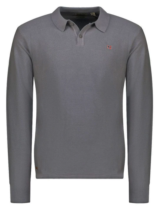 Zdjęcie produktu Geographical Norway Sweter "Fiji" w kolorze szarym rozmiar: S
