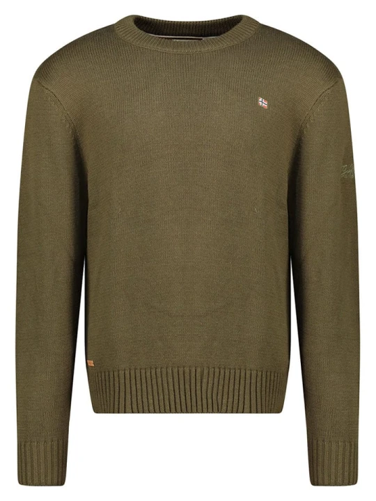 Zdjęcie produktu Geographical Norway Sweter "Flinder" w kolorze khaki rozmiar: S