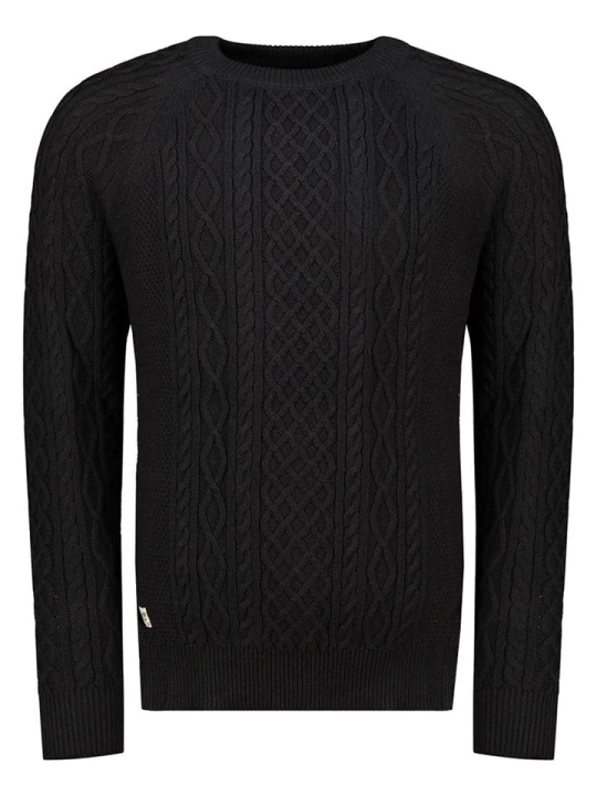 Zdjęcie produktu Geographical Norway Sweter "Fresh" w kolorze czarnym rozmiar: 3XL
