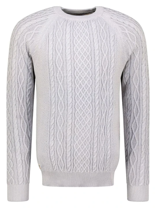 Zdjęcie produktu Geographical Norway Sweter "Fresh" w kolorze jasnoszarym rozmiar: M