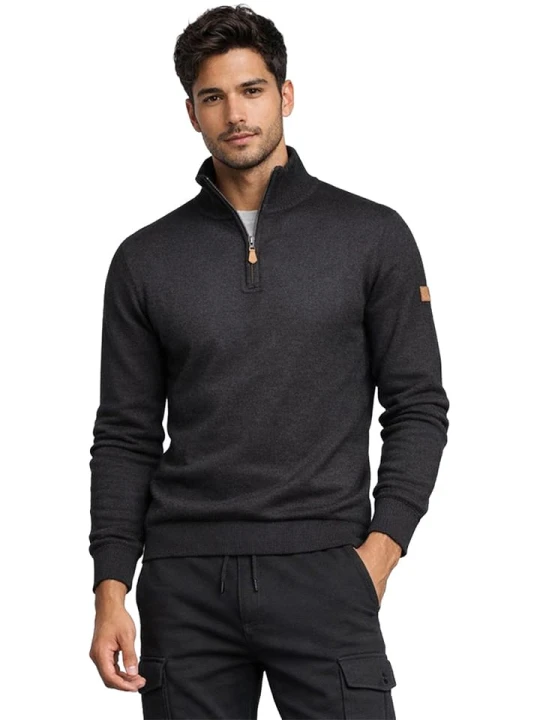 Zdjęcie produktu Geographical Norway Sweter "Freton" w kolorze czarnym rozmiar: S