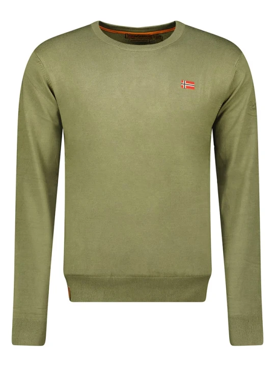 Zdjęcie produktu Geographical Norway Sweter w kolorze khaki rozmiar: 3XL