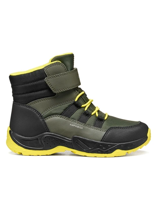 Zdjęcie produktu Geox Botki "Sentiero" w kolorze khaki rozmiar: 28
