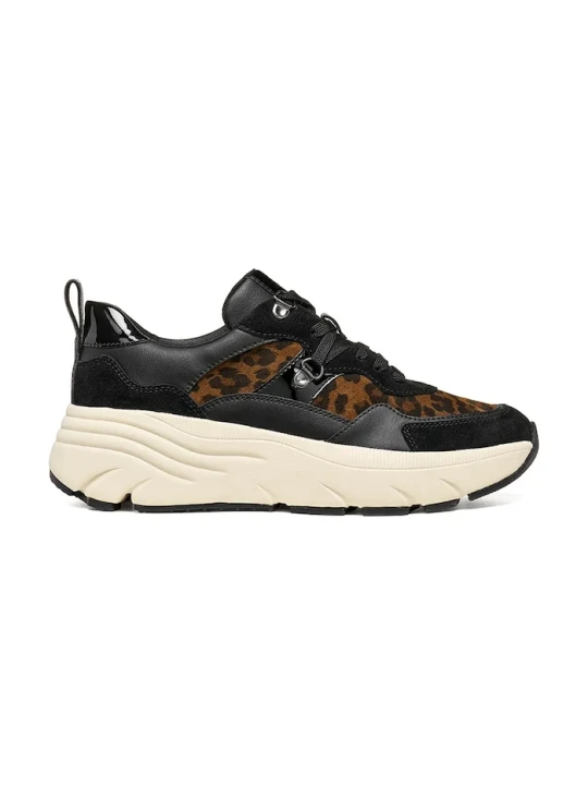 Zdjęcie produktu Geox D DIAMANTA sneakersy damskie zamszowe czarny