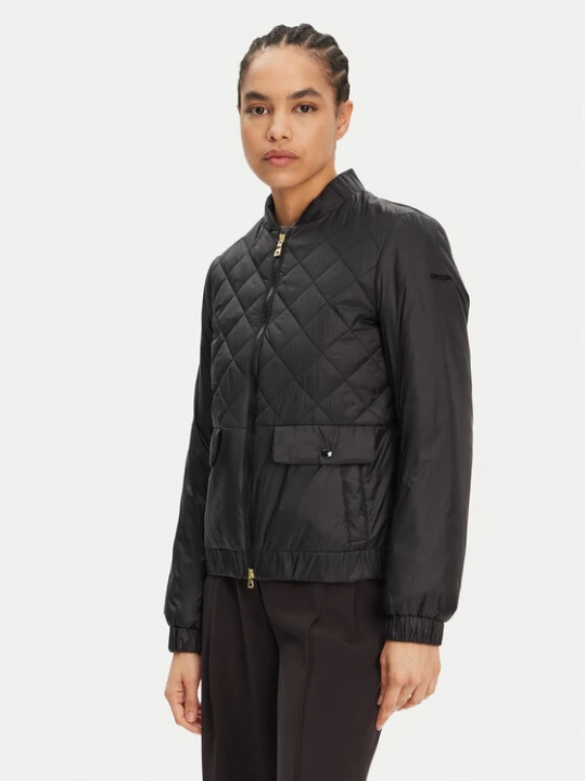 Zdjęcie produktu Geox Kurtka bomber Amabel W5520F T3132 F9000 Czarny Regular Fit