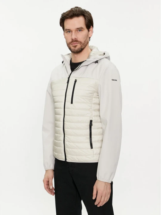 Zdjęcie produktu Geox Kurtka przejściowa Sapienza M4520K TC180 F1753 Czarny Regular Fit Beżowy