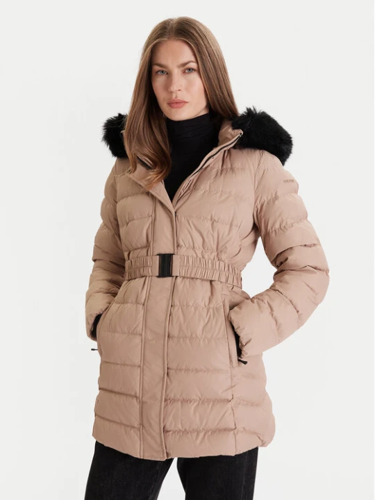 Zdjęcie produktu Geox Kurtka puchowa Catria W5626G T3152 F5228 Beżowy Slim Fit