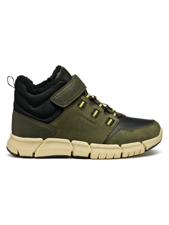 Zdjęcie produktu Geox Skórzane botki "Flexyper" w kolorze khaki rozmiar: 33