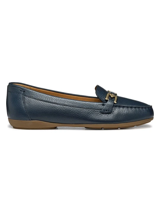Zdjęcie produktu Geox Skórzane slippersy "Annytah Moc" w kolorze granatowym rozmiar: 38