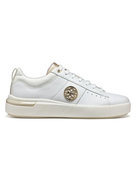 Zdjęcie produktu Geox Skórzane sneakersy "Dalyla" w kolorze białym rozmiar: 38
