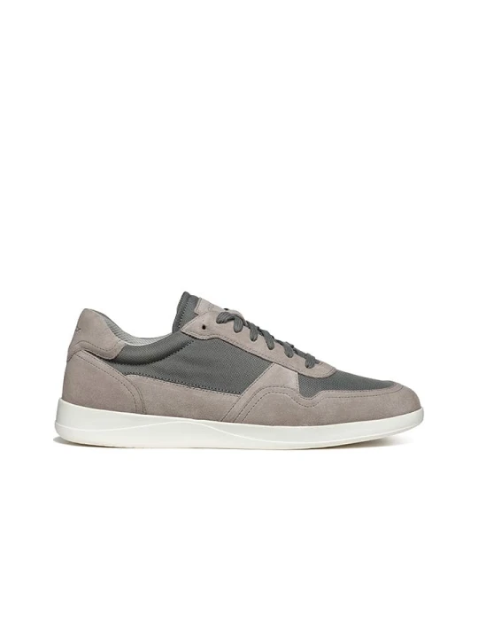 Zdjęcie produktu Geox Skórzane sneakersy "Kennet" w kolorze szarym rozmiar: 40