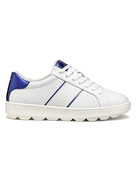 Zdjęcie produktu Geox Skórzane sneakersy "Spherca Ecub" w kolorze biało-fioletowym rozmiar: 40