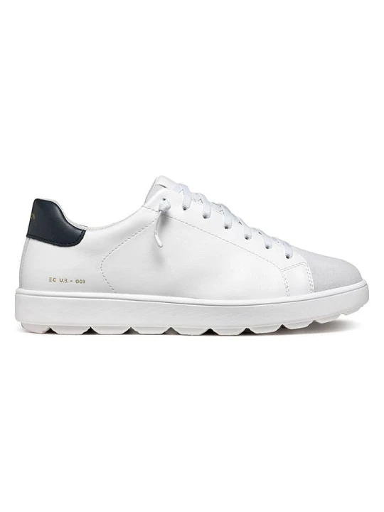 Zdjęcie produktu Geox Skórzane sneakersy "Spherica Ecub" w kolorze białym rozmiar: 44