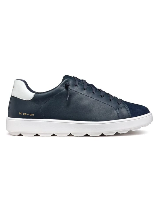 Zdjęcie produktu Geox Skórzane sneakersy "Spherica Ecub" w kolorze granatowym rozmiar: 44