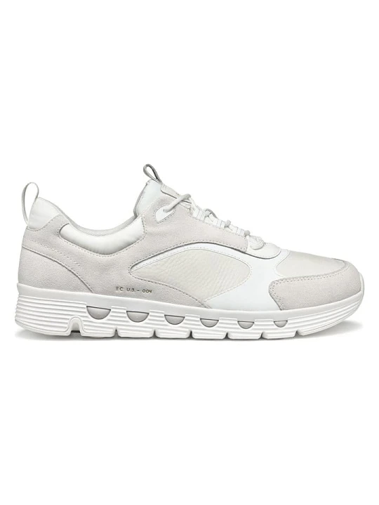 Zdjęcie produktu Geox Skórzane sneakersy "Spherica Ecub" w kolorze kremowym rozmiar: 44