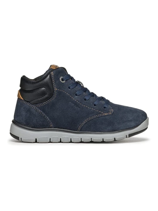 Zdjęcie produktu Geox Skórzane sneakersy "Xunday" w kolorze granatowym rozmiar: 34