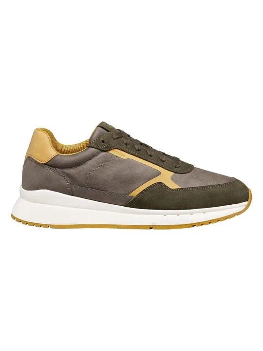 Zdjęcie produktu Geox Sneakersy "Branthon" w kolorze oliwkowo-jasnobrązowym rozmiar: 43
