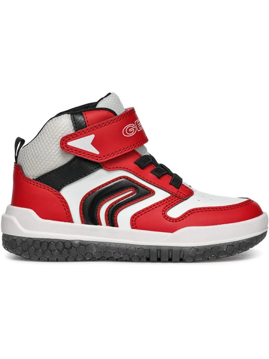 Zdjęcie produktu Geox Sneakersy "Buzzerlight" w kolorze biało-czerwono-czarnym rozmiar: 26