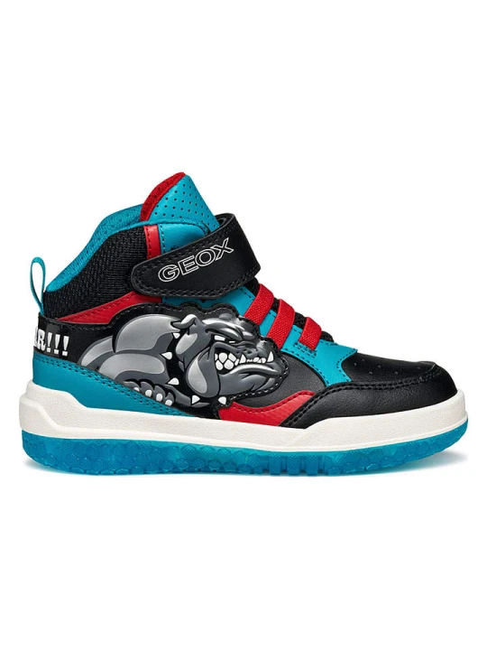 Zdjęcie produktu Geox Sneakersy "Buzzerlight" w kolorze czarno-błękitnym rozmiar: 25