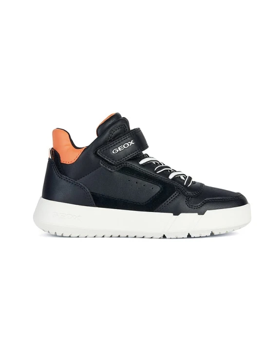 Zdjęcie produktu Geox Sneakersy "Hyroo" w kolorze czarno-pomarańczowym rozmiar: 31