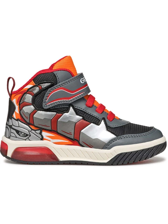 Zdjęcie produktu Geox Sneakersy "Inek" w kolorze szaro-czerwonym rozmiar: 24