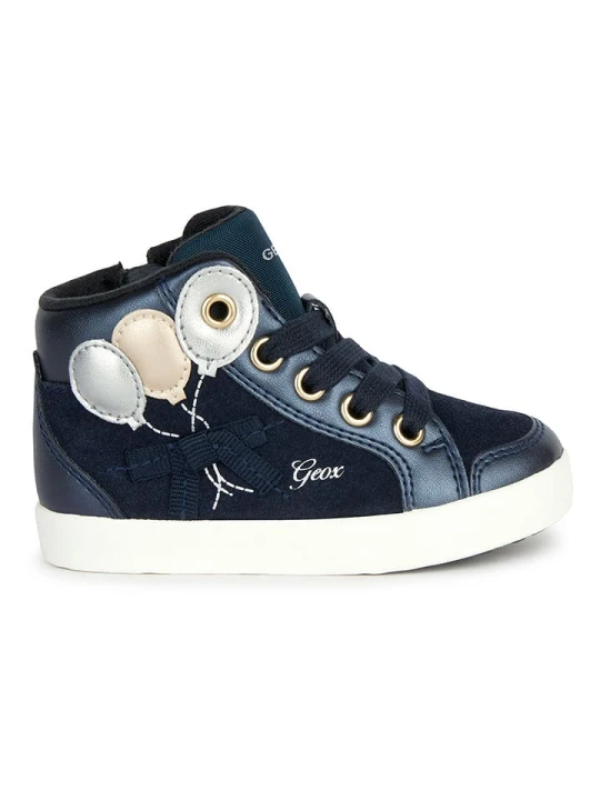 Zdjęcie produktu Geox Sneakersy "Kilwi" w kolorze srebrno-granatowym rozmiar: 26