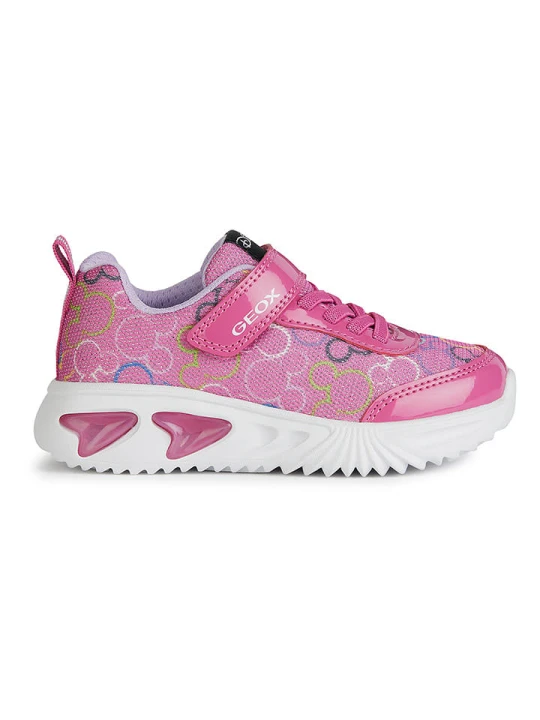 Zdjęcie produktu Geox Sneakersy "Lights - Assister" w kolorze różowym rozmiar: 31
