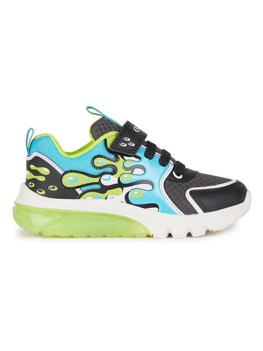 Zdjęcie produktu Geox Sneakersy "Lights - Ciberdron" w kolorze granatowo-zielonym rozmiar: 24