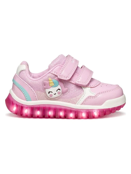 Zdjęcie produktu Geox Sneakersy "Lightyloo" w kolorze jasnoróżowym rozmiar: 20