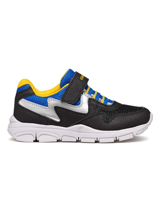 Zdjęcie produktu Geox Sneakersy "New Torque" w kolorze srebrno-czarnym rozmiar: 32