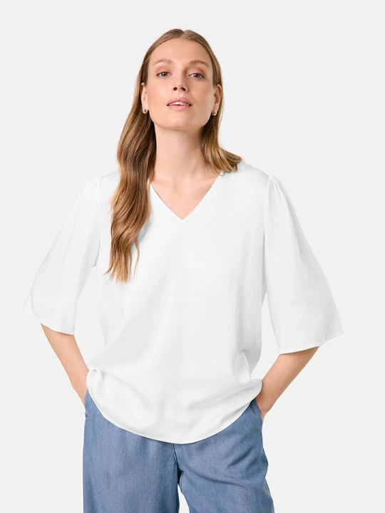 Zdjęcie produktu Gerry Weber Bluzka w kolorze białym rozmiar: 42