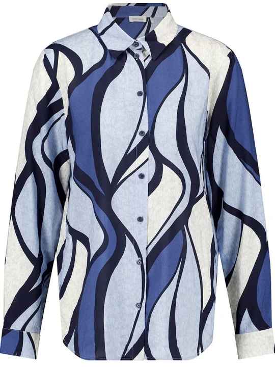 Zdjęcie produktu Gerry Weber Bluzka w kolorze błękitno-niebieskim rozmiar: 38