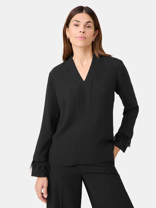 Zdjęcie produktu Gerry Weber Bluzka w kolorze czarnym rozmiar: 38