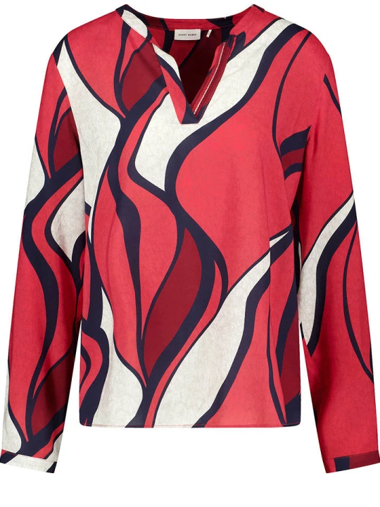 Zdjęcie produktu Gerry Weber Bluzka w kolorze czerwono-białym rozmiar: 42