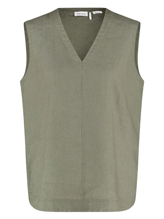 Zdjęcie produktu Gerry Weber Lniana bluzka w kolorze khaki rozmiar: 40