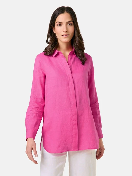 Zdjęcie produktu Gerry Weber Lniana bluzka w kolorze różowym rozmiar: 42