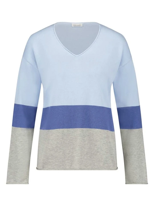 Zdjęcie produktu Gerry Weber Sweter w kolorze błękitno-szarym rozmiar: 42